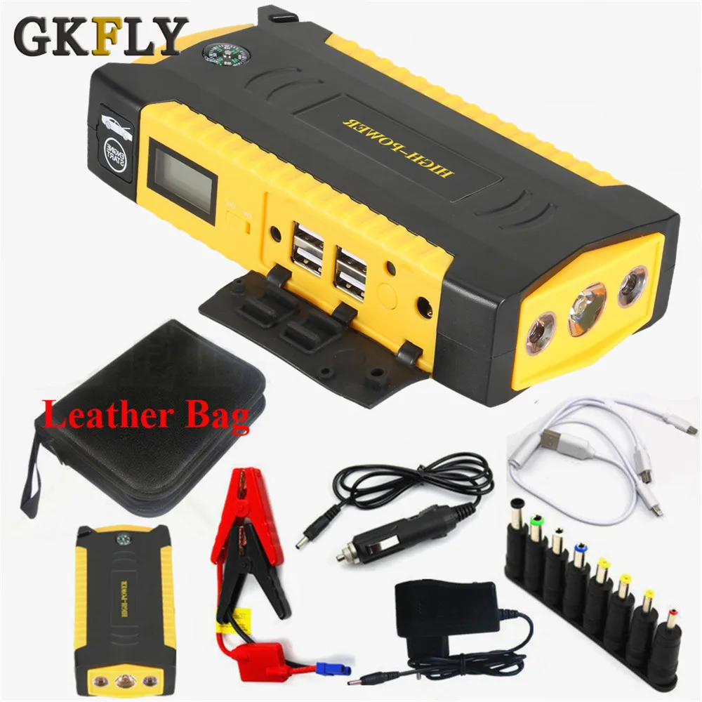 Billig GKFLY High Power Auto Starthilfe 600A 12V Ausgangs Gerät Power Bank Benzin Diesel Auto Batterie Booster Ladegerät Auto starter LED