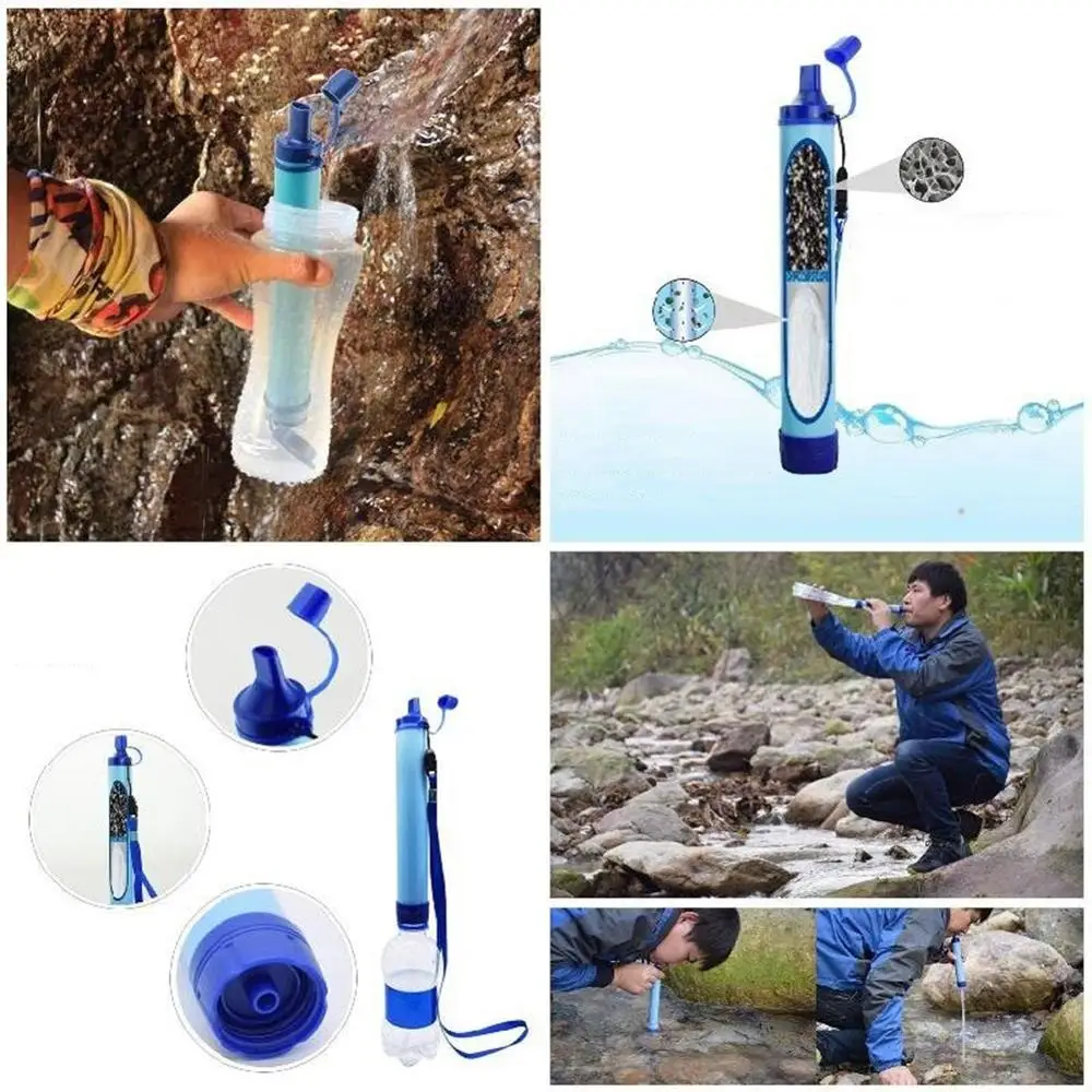 

Outdoor Water Purifier Camping Hiking Emergency Life Survival Portable PurifierTravel Wild drink Ultrafiltration Water Filter