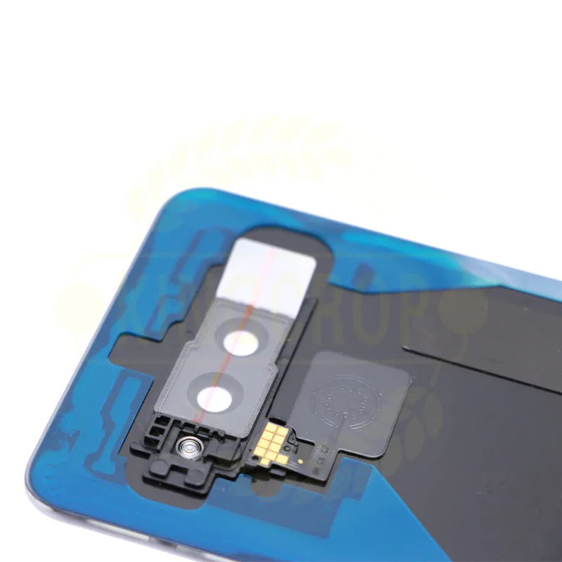 Для LG G8 ThinQ Крышка батарейного отсека двери G820 G820N G820QM7 LMG820UM2 задняя крышка корпуса с пластыревый заменитель части