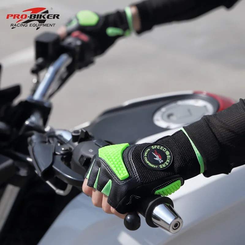 PRO-BIKER мужские мотоциклетные перчатки летние половина пальца/полный палец для езды на мотоцикле мотокросса Motocross
