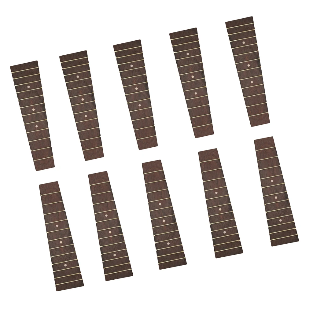 

10pcs Ukulele Replacement Rosewood Fingerboard for 21 Inch Hawaii Guitar