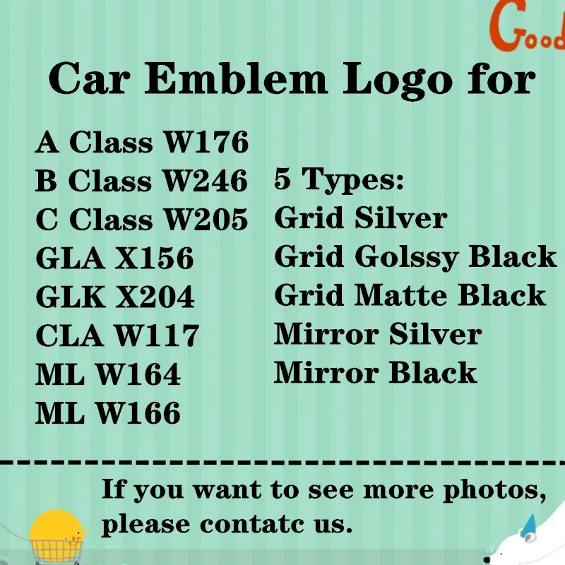 Автомобильная Эмблема для C класса W205 15-18 GLA X156 CLA W117 ML W164 E класс W212 сменная эмблема