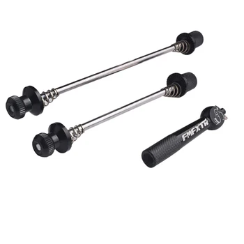 

Fmfxtr Mtb Quick Release Bike Hubs Anti-Theft Road Bike Front and Rear Shaft Rods Lightweight Folding Aluminum Alloy Screws