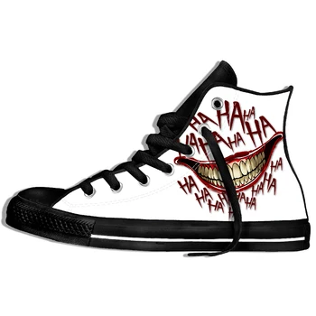 

2019 New Funny HAHA Joker Funny Smile Print 3D Women's Men's Summer Dropship Lightweight Casual Shoes