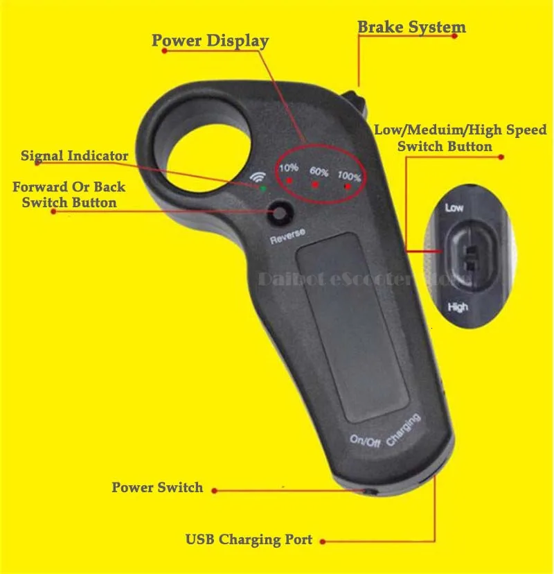 Daibot Mini Electric Skateboard Four Wheels Electric Scooters Single Drive 300W Portable Four Wheel Electric Scooter Adult (27)