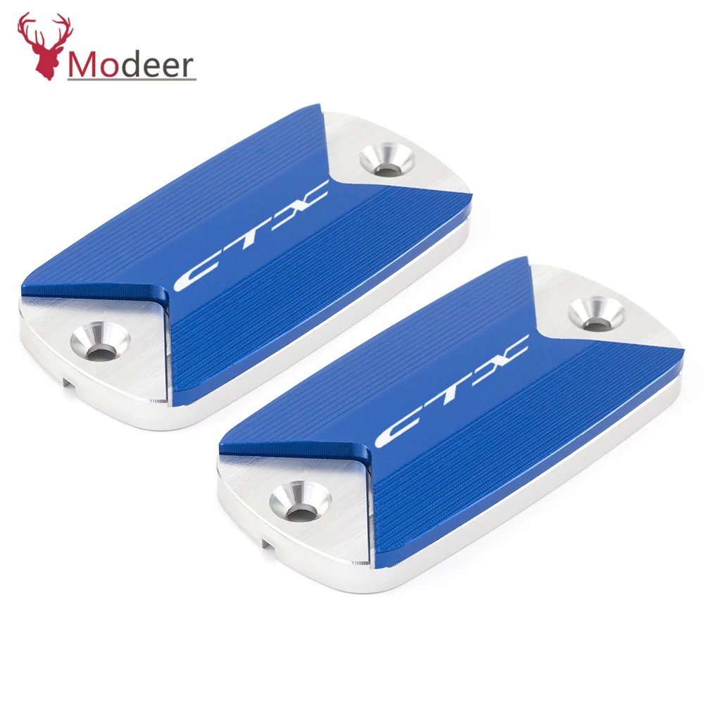 Motorcycle CNC Aluminum Front Brake Oil Fluid Reservoir Cover Cap For Honda CTX 700 700N 1300 CXT700 N CTX1300 2014 2015 2016 (4)