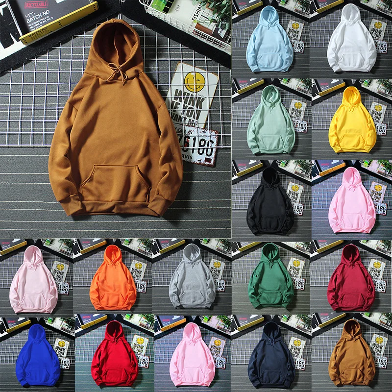 

Men and Women Sports Hoodies Fall/winter Solid Color Sports Hoodies Sweatshirts Men and Women Solid Color Hoodies Sweater Tops