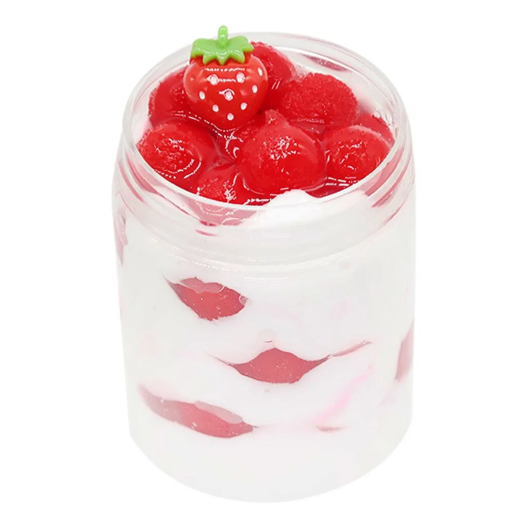 Fruit Ice-cream Slime Scented Stress Kids Clay Crystal Mud Toys Soft Clay Light Plasticine Playdough Slime Charms #B