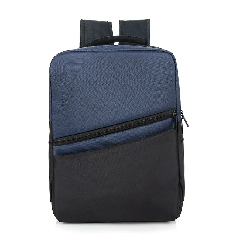 

USB Men Backpack for Laptop 14 Light Large Capacity Male Back Pack Multifunction Oxford Patchwork Bagpack Black School Bags 2019