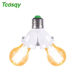 Chandelier lamp holder converter E27 TO 2PCSE27 is used for classroom lighting hotel corridor living room decoration lamp Tcosqy