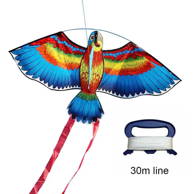 Pipas para adultos fácil de voar pipa papagaio colorido pipa realista águia  pipa com haste para jogos e atividades ao ar livre ótimo presente -  AliExpress