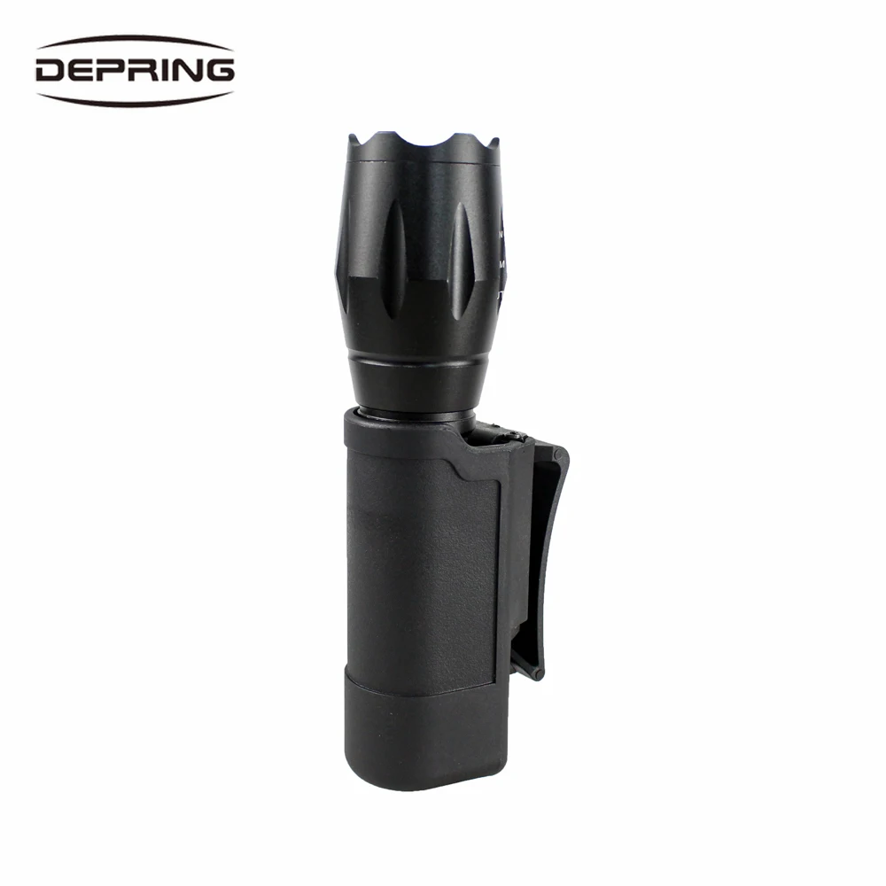 

Quick Draw Tactical Flashlight Holster for MOLLE Waist Loading Tactical Leg Holster for Hunting