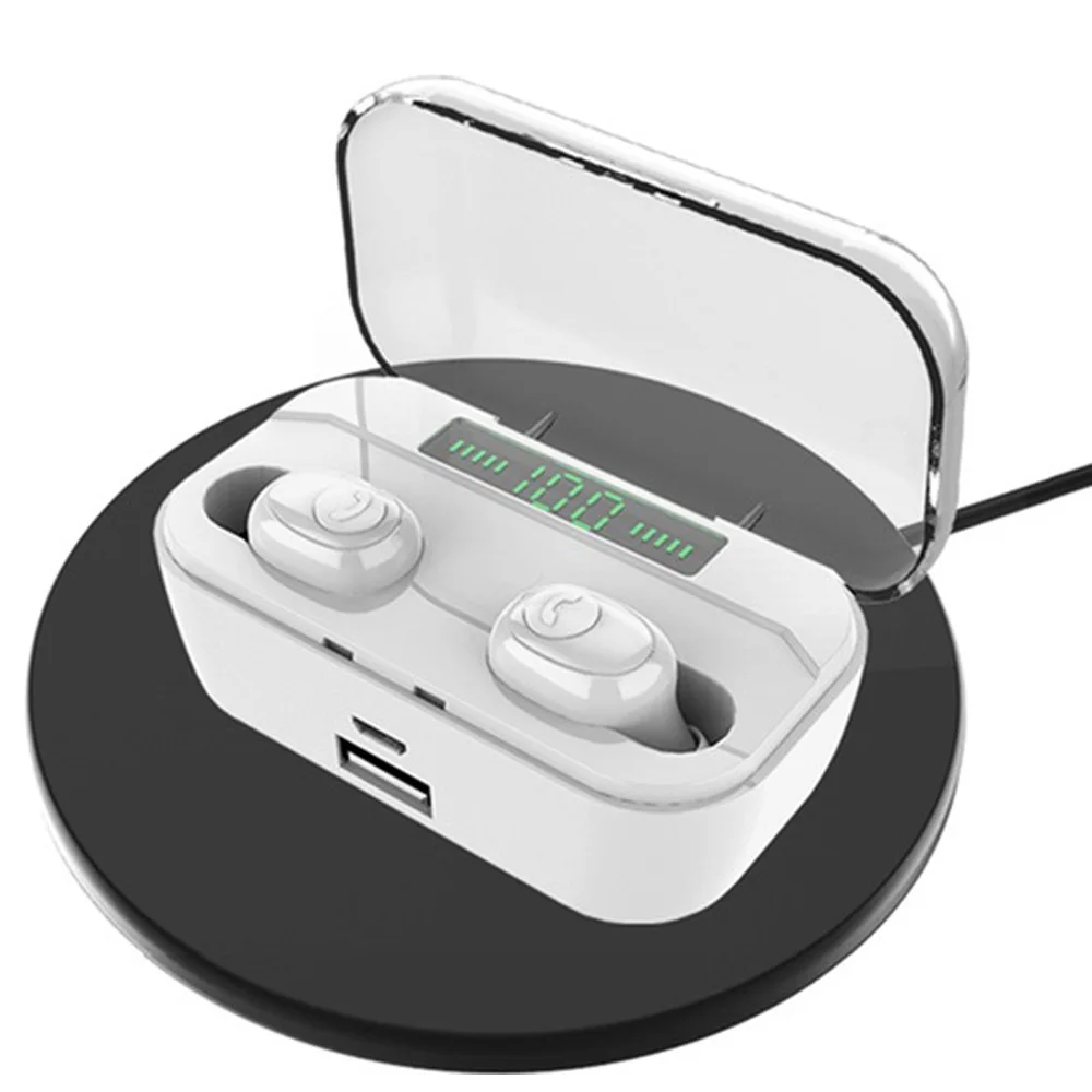 Wireless charging G6S TWS беспроводные bluetooth наушники, спортивные беспроводные наушники, мини наушники-вкладыши, игровая гарнитура, зарядная коробка для телефона G02 - Цвет: Wireless charging