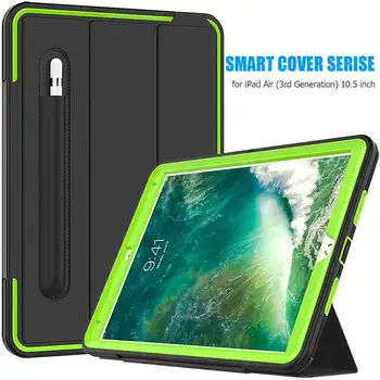 

Smart With Pencil Holder Silicone Shockproof Case For iPad Air 3 2019 for iPad Pro 10.5 2017 Case Kids Safe Cases for iPad Air3