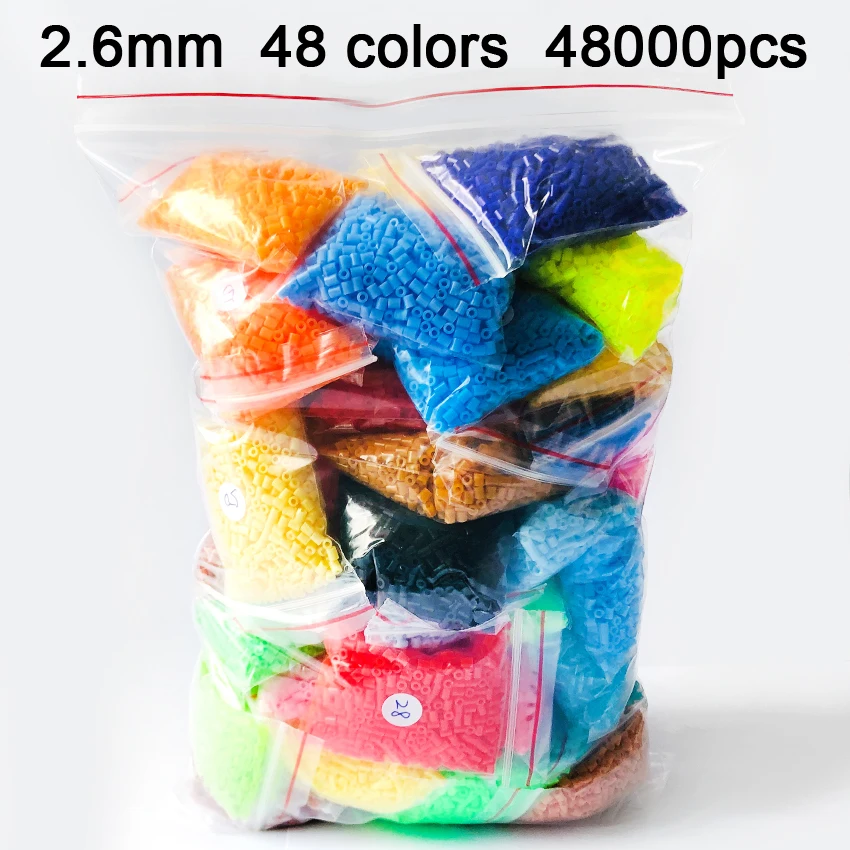 DOLLRYGA 72000 шт./пакет Хама бусины 72 Цвета 2 6 мм Perler головоломки развивающая игрушка
