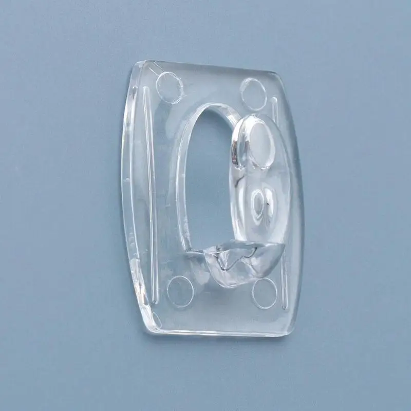 Wall Mount Hooks 6/20pcs Seamless Transparent Removable Strong Bedroom Plastic Kitchen Wall Rack Adhesive Hanger,Self Adhesive Hooks,Multi Purpose Hooks,Adhesive Wall Hook,Wall Holder,Wall Organizer Hook