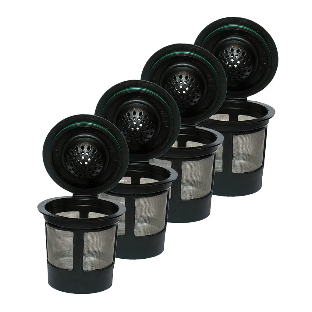 4pcs Reusable Coffee Filters K-Cup  For Capsule Brewer Universal