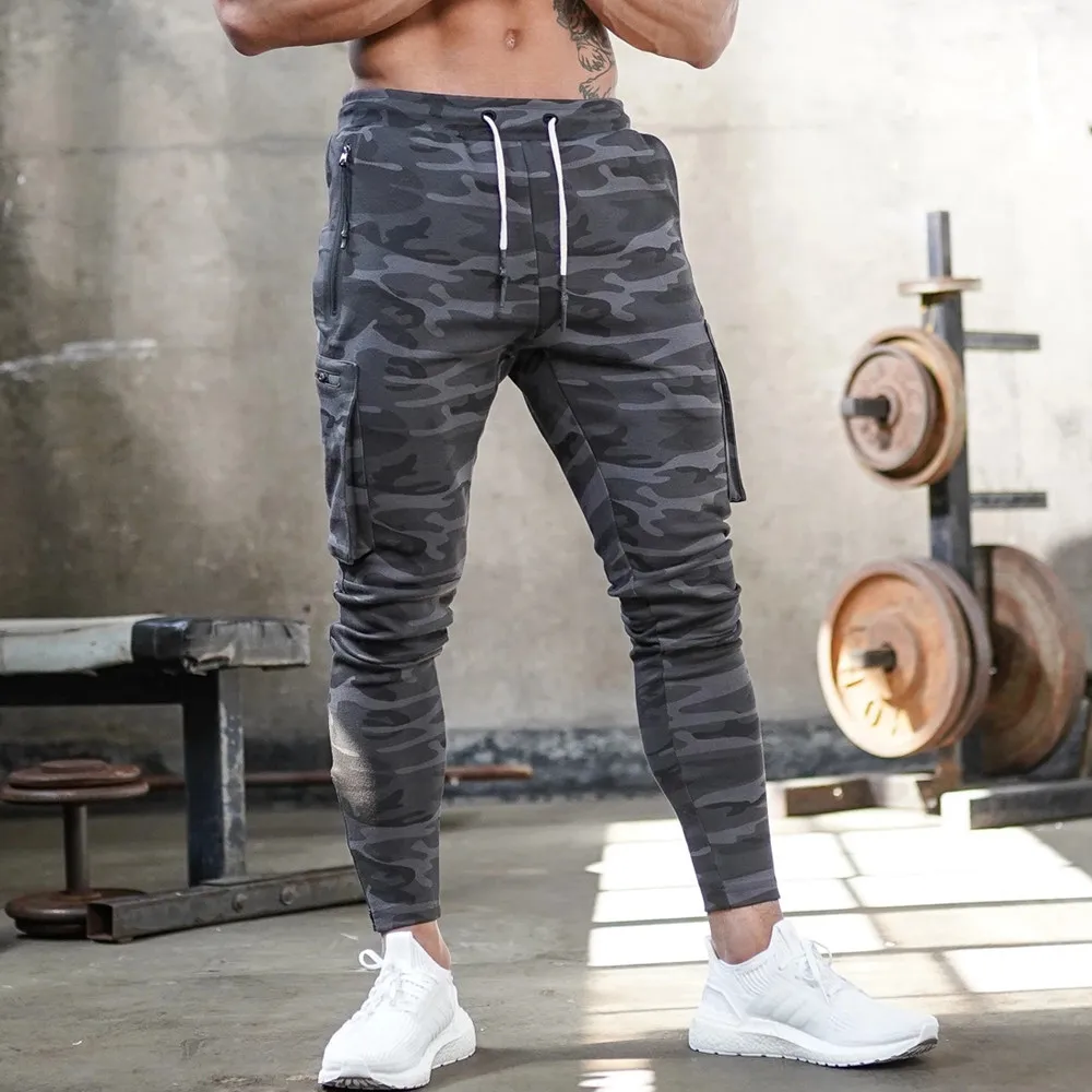 Camouflage Joggers Pants Men Casual 