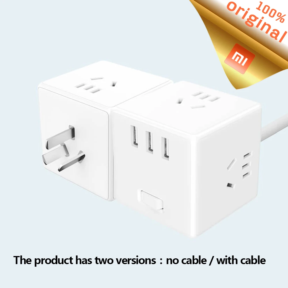 Оригинальный Xiaomi Mijia на европейскую розетку 3 Зарядка через usb Порты 5 сторонний