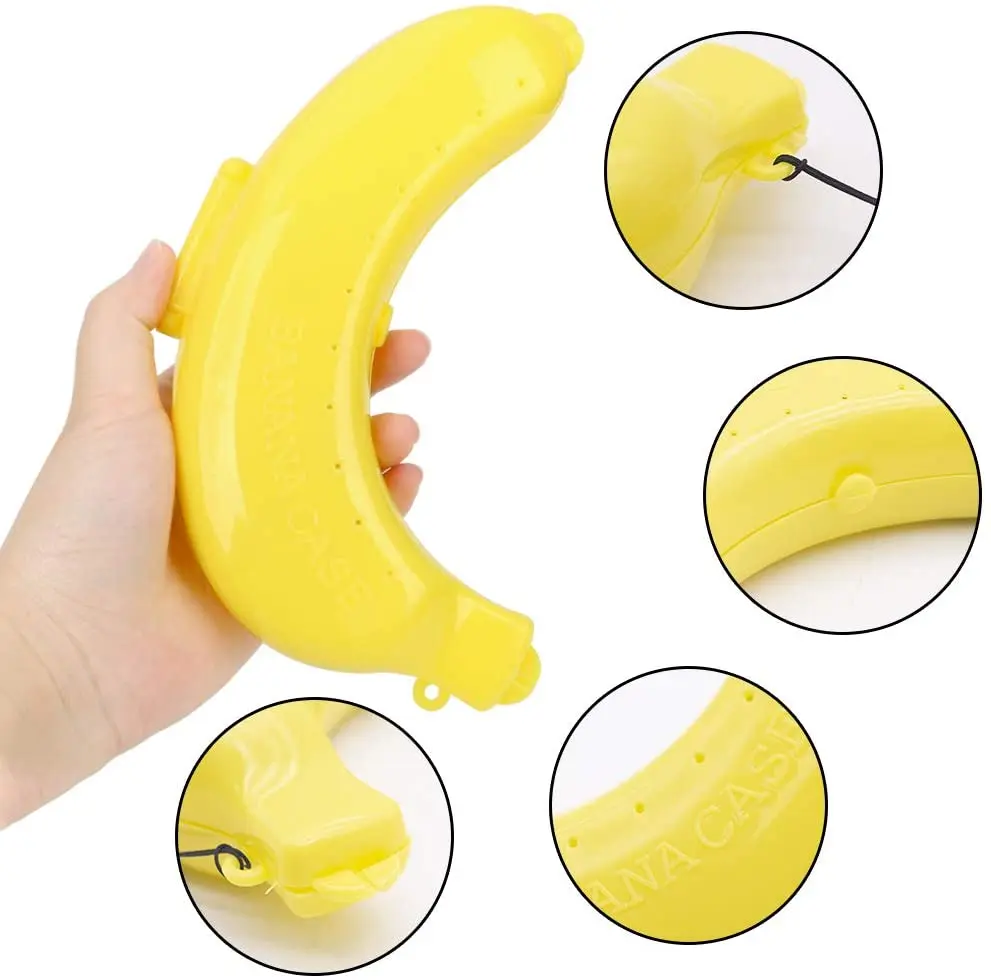 3/6Pcs Banana Saver Outdoor Banana Protector Container Keeper Storage Box Fruit Saver Banana Case Banana Holder Lunch Travel