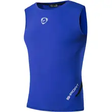 Jeansian, спортивные майки, топы, майки без рукавов, рубашки для бега, Grym, тренировки, фитнеса, облегающие, компрессионные, LSL208, OceanBlue2