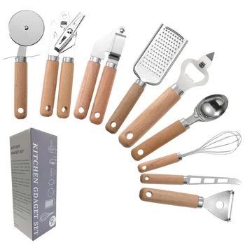 Wood Handle Kitchen Utensil Set 1