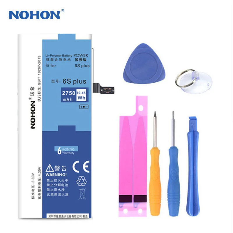 NOHON Батарея для iPhone 6S Plus 7 8 6 S SE реального Ёмкость Замена литий полимерный