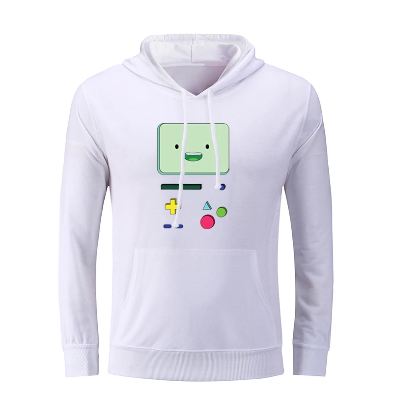 Симпатичные Beemo BMO Adventure Funny Time Hoodie FINN мужские графические толстовки струны пуловер с капюшоном Рождественский подарок - Цвет: icWM035W