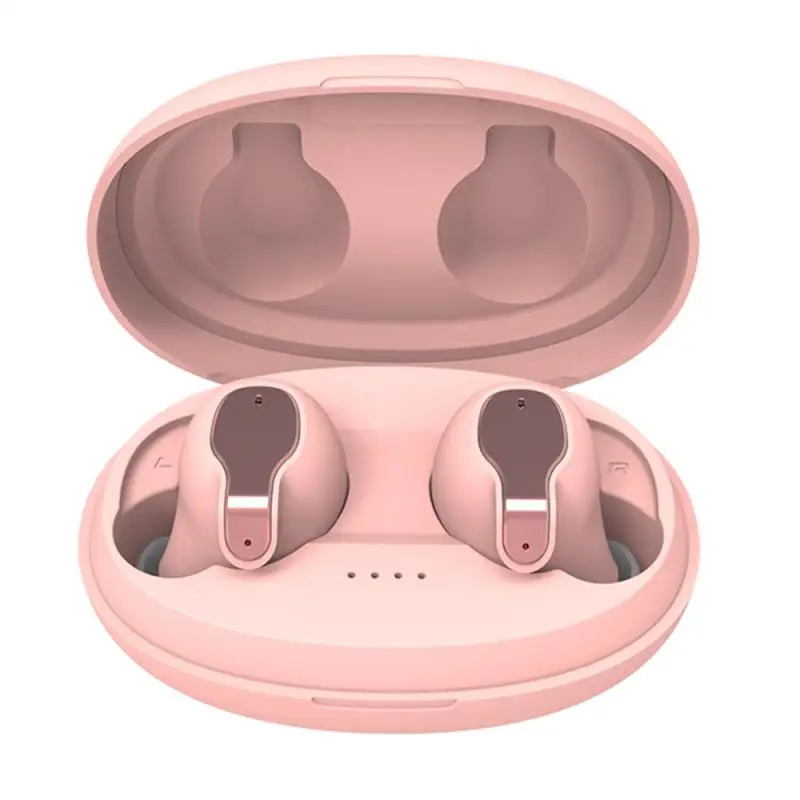 Для станции метро анти-шум CVC6.0 Bluetooth 5,0 гарнитура TWS беспроводные наушники стерео наушники-вкладыши Наушники спортивный комплект - Цвет: Pink