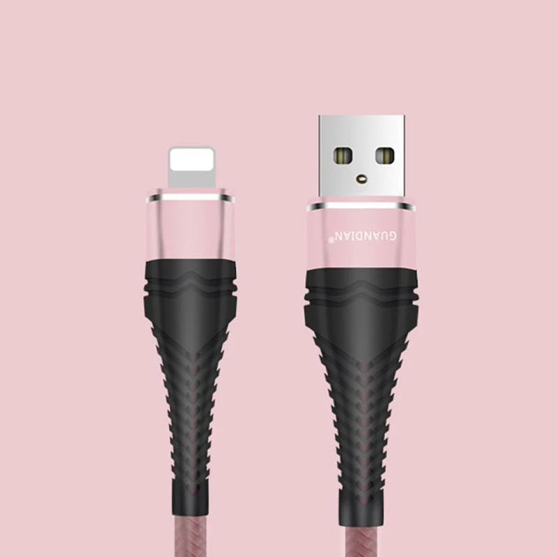 8 pin Rose gold 3а Быстрая зарядка высокая сила тока 1m1. 5m2m USB кабель для передачи данных для ios Android type-c USB флэш-кабель для зарядки данных - Цвет: 8 pin Rose gold