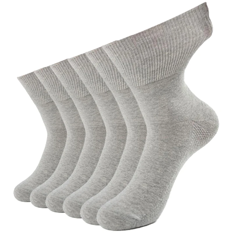 6PairsLotLargePlusBigSizeDiabeticSocksNonBindingLooseTop