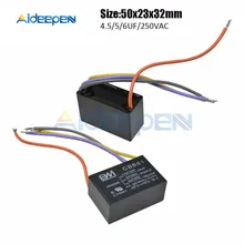 250VAC CBB61 4,5/5/6 мкФ 4 провода КОНДЕНСАТОР моторного двигателя Электрический Скорость вентилятора 250V