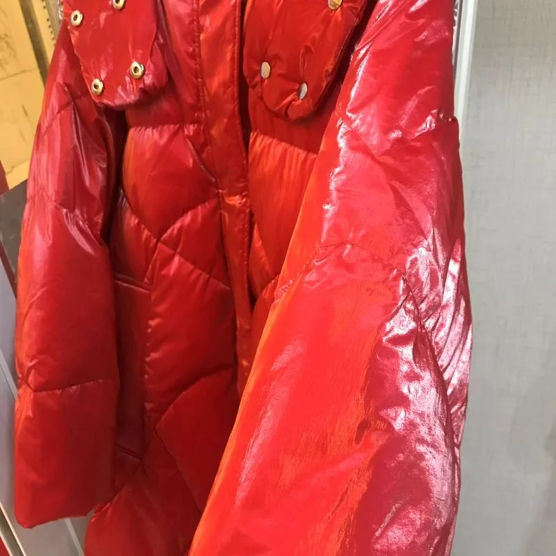 Autumn Winter Women Parkas Down Coat Jacket 80% Duck Down Lady Winter Loose Outerwear LF9131