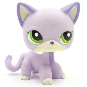 pet shop lps лпс пет шоп игрушки кошка немного короткие волосы стоял серый#5#391 черный#336 старые оригинальные игрушки котенок детей Рождество подарок коллекция - Цвет: 2094