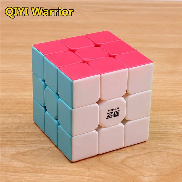 qiyi warrior s Magic Cube Colorful stickerless speed 3x3 cube antistress 3x3x3 Learning&Educational Puzzle Cubes Toys 2