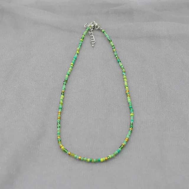 Collier ras du cou Simple en perles de rocaille pour femmes, Collier de bohème coloré fait à la main, cadeau de bijoux
