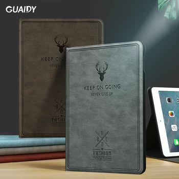 

Deer Cartoon Tablet Case For iPad Air Mini 1 2 3 4 A1550 2017 A1822 Leather Auto Sleep Wake Up Anti Fall All Cover Soft Folding