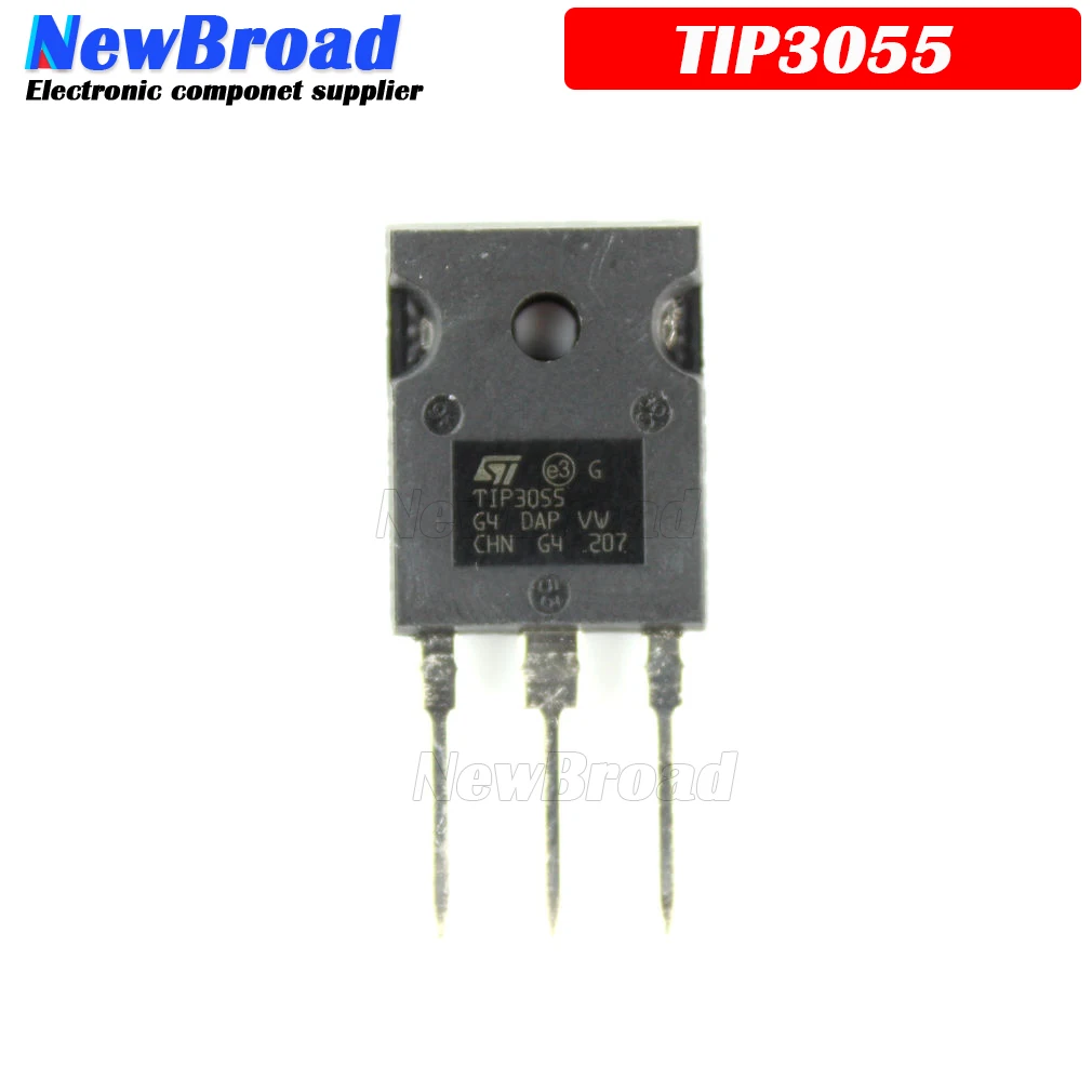 BJT Transistor Transistors Kit Mosfet Transistor 5PCS TIP3055 3055 TO-247 Bipolar Transistors BJT 15A 100V NPN New Original