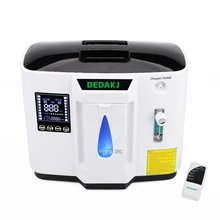 DEDAKJ DE-1A Manual Adjusted Portable Household Oxygen Concentrator Low Operation Noise Oxygen Generator HD LED Oxygene Machine