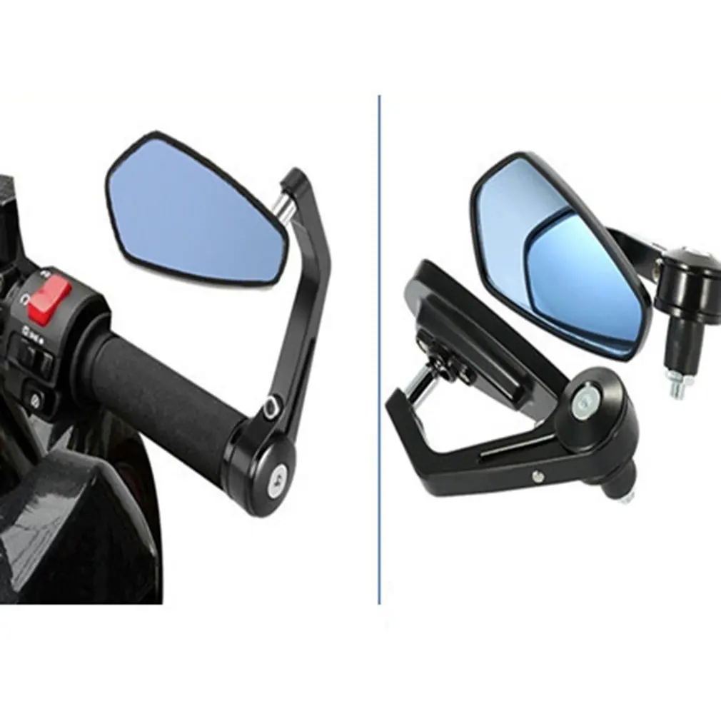 Motorcycle Aluminum Rearview Mirror With Retro Handlebars Elegant Look Rear View Side Mirror Retro Design Motorcycle Assembly