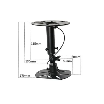 

2pcs Adjustable Angle Steel Plate Home Support Universal Stand Wall Bracket Loading Sound Bar Accessory Speakers Holder Rotation