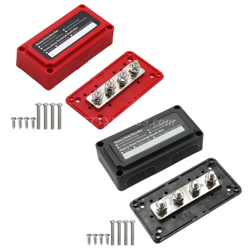 Bus Bar Box Board 300A High Current Busbar Automobiles Maximum Connection Amplifier Power Case Parts Accessories power distribution block