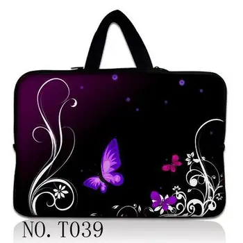 

Butterfly Purple laptop bag tablet sleeve case with handle For iPad Macbook 7.9 9.7 11.6 13.3 14 15.4 15.6 17.3 17.4 Notebook