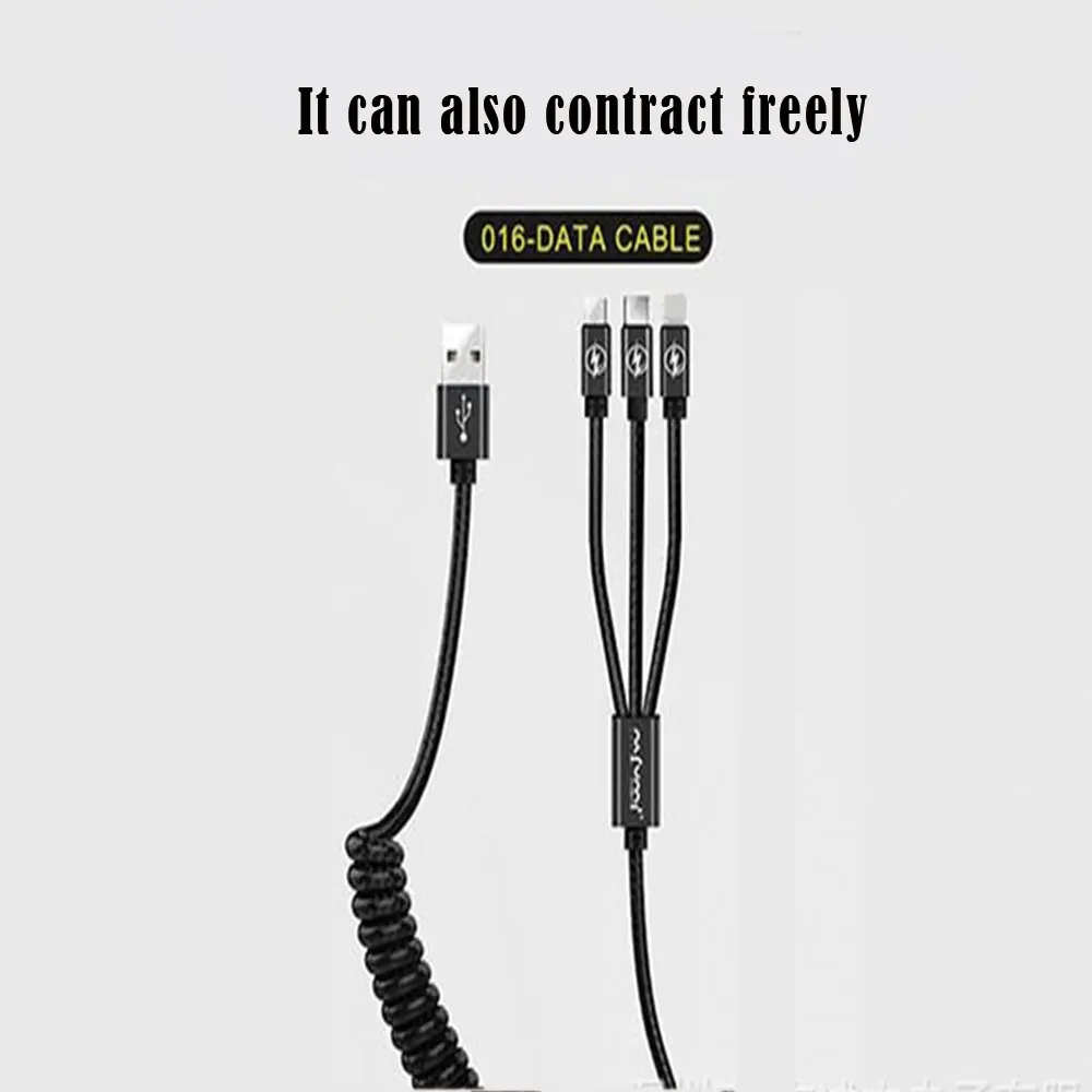 3 в 1 USB кабель для зарядки для мобильного телефона Micro Lightning type C штекер передачи данных линия быстрой зарядки Шнур адаптер разъем cl