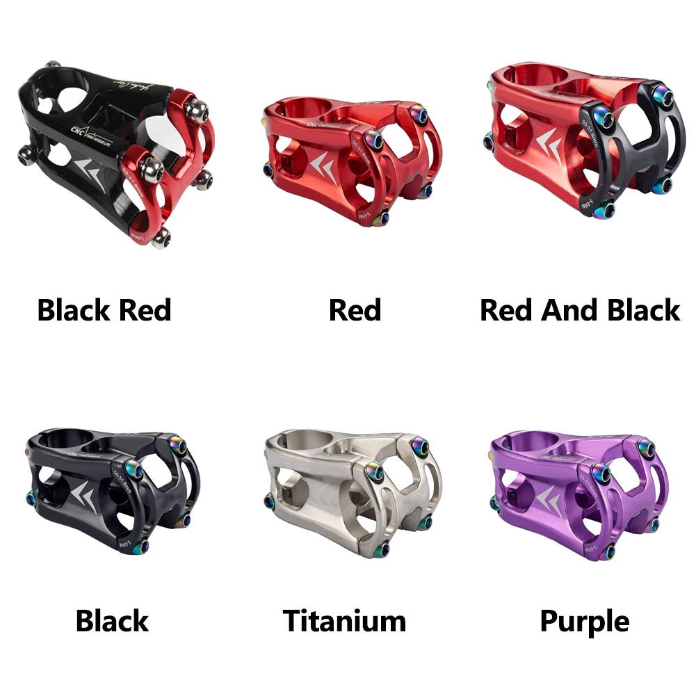 Outdoor Front Cycling Lightweight Handle Stem Hollowed Out Mountain Bike Short Accessories Screw Mount Calmp Aluminum Alloy