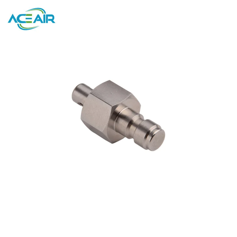 Stainless Steel Dustproof Paintball Quick Connect Plugs - Set of 2