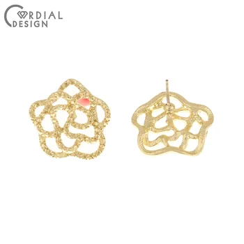 

Cordial Design 100Pcs 19*20MM Jewelry Accessories/Hand Made/Jewelry Findings & Components/DIY Making/Flower Shape/Earrings Stud