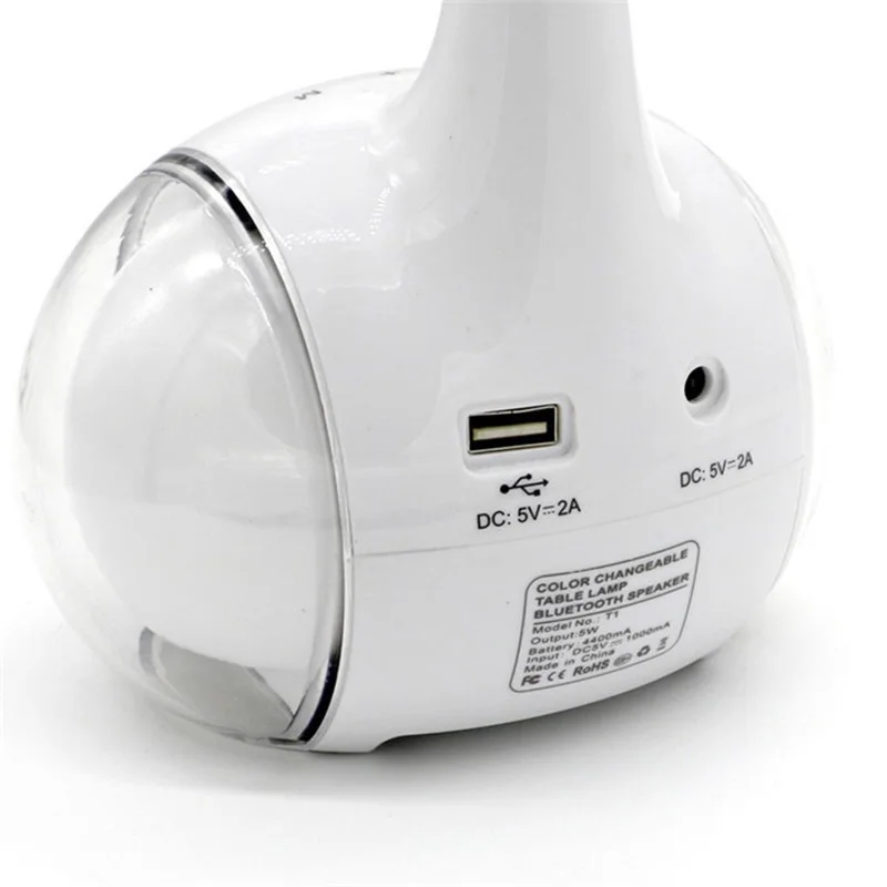 Смарт-пресс Bluetooth динамик обучающий Светильник Настольный красочный ГЛАЗ Красочный светильник s Защита Настольная лампа беспроводной аудио Fm радио