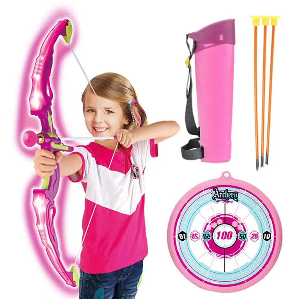 Bogenhalter mit 3 Saugnapf Pfeilen Schießen Spiel Spielzeug für Kleinkinder Jungen Mädchen BANDRA Pfeil Bogen Set Kinder Bogenschießen Zielscheibe 