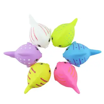 

6 Pcs Cute Fun Animals Floating Toy Vinyl Water Fish Bath Toys for Baby Infant Bath Time